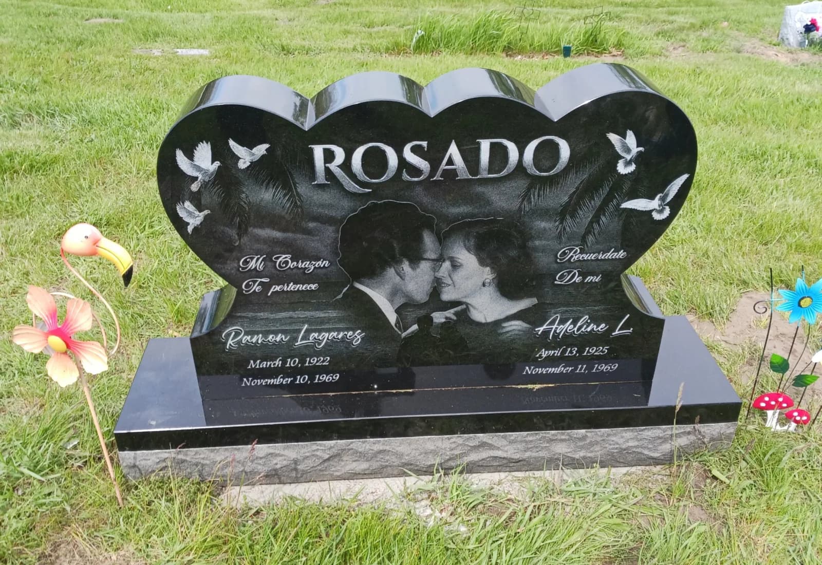 Rosado family companion heart memorial by Citizen Memorials