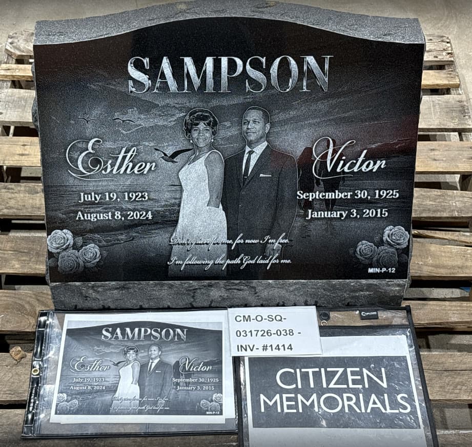 Upright monuments by Citizen Memorials