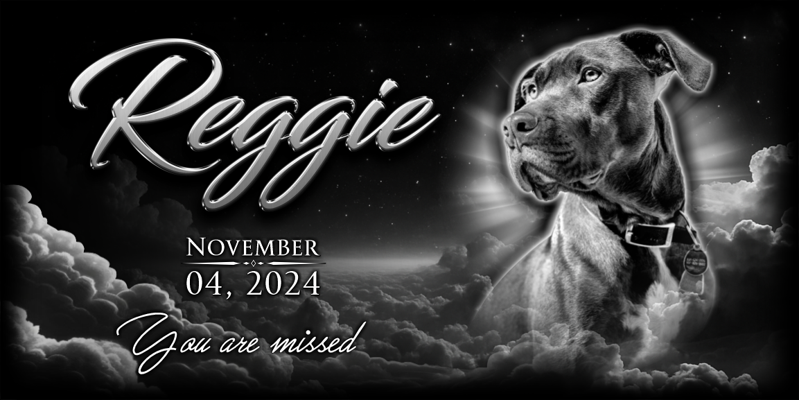 Dog Headstone Black Flat Granite Memorial Grave Marker