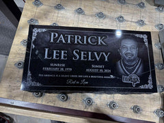 Pet Headstone Black Granite Memorial Flat Grave Marker
