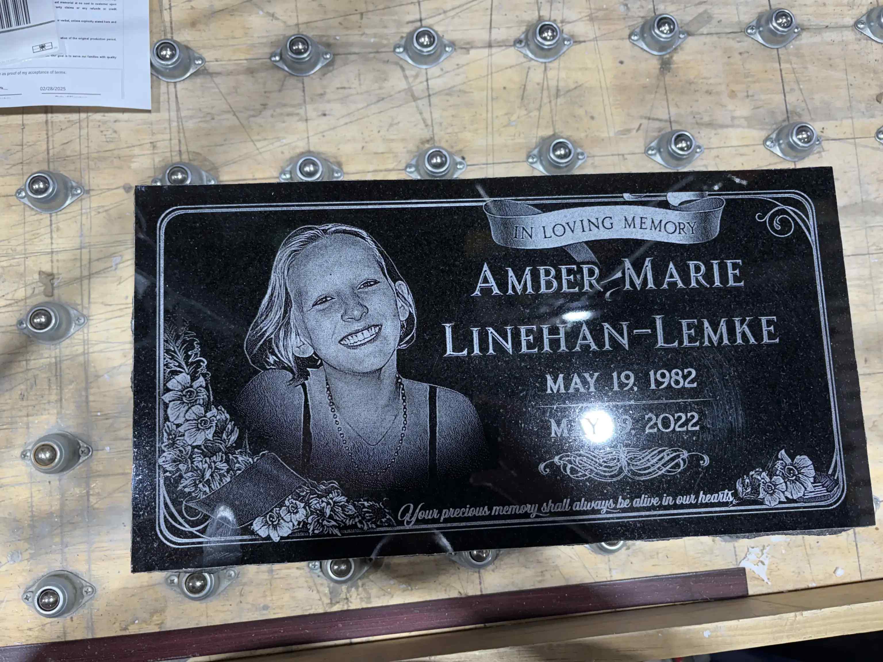 Pet Headstone Black Granite Memorial Flat Grave Marker