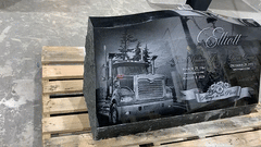 Slant Headstone Companion Black Granite